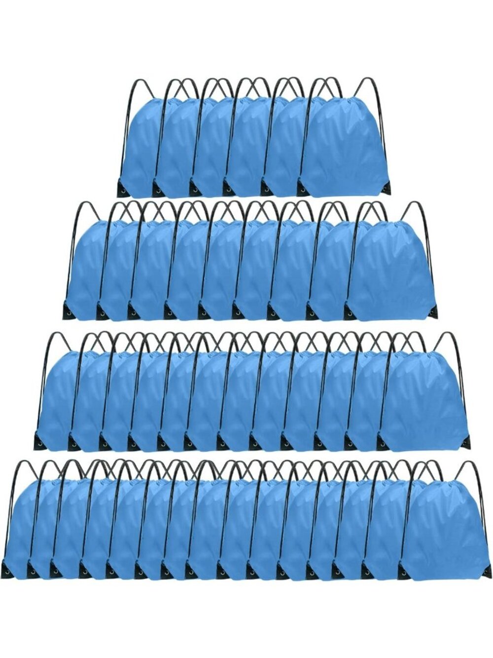 42-Pack Drawstring Backpack Set - Lightweight, Versatile, Perfect for Travel